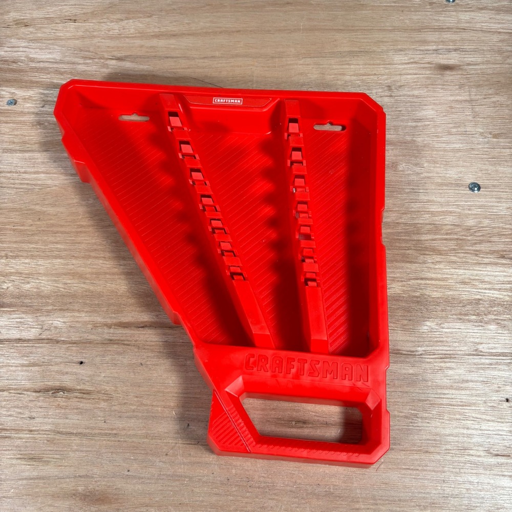 Craftsman Red Plastic 7 Piece Wrench Organizer Tray Storage Holder CMMT12072